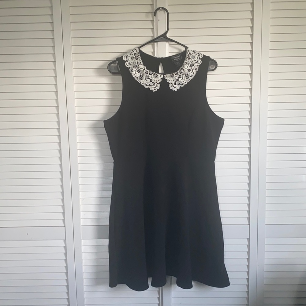 Dainty Lace Collar Dress